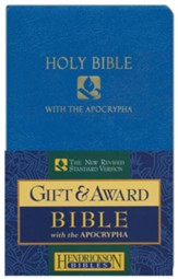 NRSV Gift & Award Bible with Apocrypha, Imitation leather, Blue