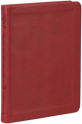 LSB New Testament with Psalms and Proverbs--soft leather-look, burgundy