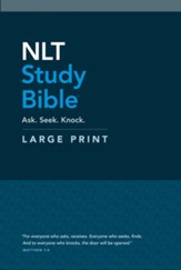 NLT Large-Print Study Bible, hardcover