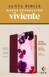 Santa Biblia NTV, Edición personal, letra grande, Soft imitation leather, Purple Garden