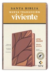 Santa Biblia NTV, Edición personal, letra grande, Soft imitation leather, Rose Metallic with thumb index