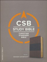CSB Study Bible, Mahogany LeatherTouch, Thumb-Indexed