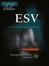 ESV Clarion Reference Bible, Calfskin leather, brown