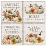 Fall Blessing, Square Coaster Set