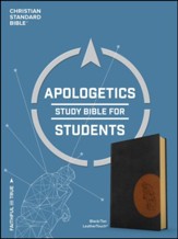CSB Apologetics Study Bible for Students, Black and Tan LeatherTouch