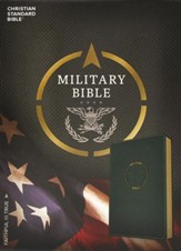 CSB Military Bible, Navy Blue  LeatherTouch for Sailors