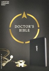 CSB Doctor's Bible, Black LeatherTouch - Imperfectly Imprinted Bibles