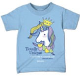 Totally Unique, Unicorn, Shirt, Light Blue, Toddler 3T