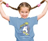 Totally Unique, Unicorn, Shirt, Light Blue, Youth Large