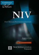 NIV Pitt Minion Reference Bible, Goatskin Leather, black