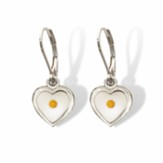 Mustard Seed Heart Earrings