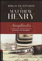 Biblia de estudio RVR Matthew Henry, tapa dura  (RVR Matthew Henry Study Bible, Hardcover)