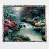 He Leadeth Me Beside Still Waters Tapestry Throw