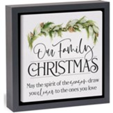 Our Family Christmas Canvas Framed Art