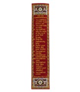 The Ten Commandments Woven Fabric Bookmark