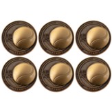 Tennis, Gold Plated Challenge Coin, Pack of 6