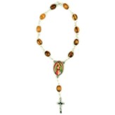 Our Lady Of Guadalupe, Olive Wood Auto Rosary