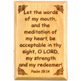 Lord my Redeemer Psalm 19:14 Bible Verse Fridge Magnet from Bethlehem