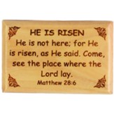 He is Risen Matthew 29:6 Bible Verse Fridge Magnet from Bethlehem