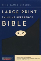 KJV Large Print Thinline Reference Bible Flexisoft Black