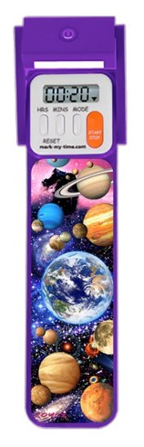 3D Booklight Timer Bookmark, Planets