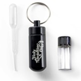 Anointing Oil Bottle Holder Keychain, Black