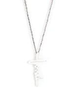 Loved Cross, Words of Life, Sterling Silver Necklace