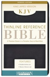 KJV Thinline Bonded leather Black  - Imperfectly Imprinted Bibles