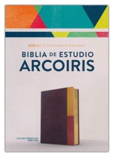 RVR 1960 Biblia de Estudio Arcoiris, cocoa/terracota símil piel (Rainbow Study Bible, cocoa/terra cotta LeatherTouch)