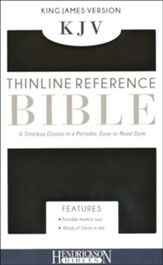 KJV, Thinline Reference Bible, Imitation leather, Black