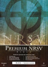 NRSV Premium Bible--bonded leather, black  - Slightly Imperfect