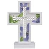 Blessing Beads, Wooden Tabletop Cross