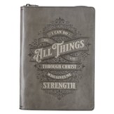 I Can Do All Things Zipper Journal