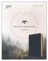 CSB Men of Character Bible--soft  leather-look, black