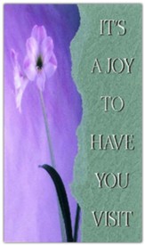 It's A Joy To Have You Visit Pew Card, Pkg Of 50