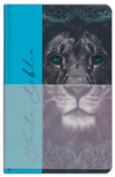 Biblia RVR 1960 letra grande, manual, tapa dura de tela Leon aguamarina (Handy Size Large Print Hardcover Cloth Lion Aquamarin)