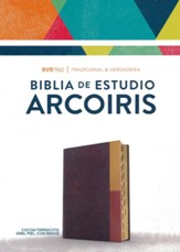 RVR 1960 Biblia de Estudio Arcoiris, cocoa/terracota símil piel con índice (RVR 1960 Rainbow Study Bible--soft leather-look, cocoa/terra cotta (indexed)