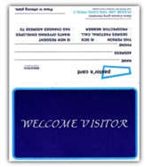 Welcome Visitor (Form WV7), Pkg Of 100