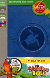 NIrV Adventure Bible for Early Readers, Italian Duo-Tone, Blueberry - Imperfectly Imprinted Bibles