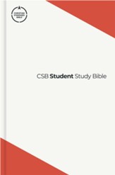 CSB Student Study Bible--hardcover, deep coral - Slightly Imperfect