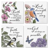 May Your Faith Be Bigger Than Your Fear Coasters, Set of 4