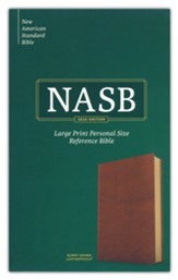 NASB 2020 Large-Print Personal-Size  Reference Bible--soft leather-look, burnt sienna