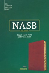 NASB 2020 Super Giant-Print Reference Bible--soft leather- look, burnt sienna (Indexed)