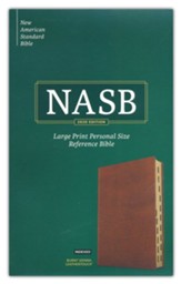 NASB 2020 Large-Print Personal-Size Reference Bible--soft leather-look, burnt sienna (indexed)
