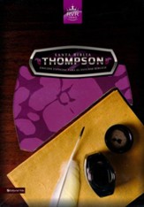 Santa Biblia Thompson RVR 1960, Piel Fabricada, Rosado/ Morado (Thompson Imitation Leather Pink/Purple)