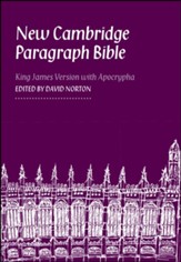New Cambridge Paragraph Bible with Apocrypha, Personal Size, Hardcover, gray - Slightly Imperfect