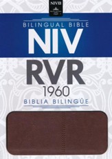Biblia Bilingue NIV/RVR 1960, Piel Ital. Dos Tonos, Marron  (Bilingual Bible, Ital. Duo-Tone Leather, Brown)