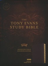 CSB Tony Evans Study Bible, Burgundy Bonded Leather, In  - Imperfectly Imprinted Bibles