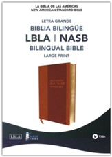 Biblia Bilingue LBLA/NASB, Piel Imit. Marrón  (LBLA/NASB Bilingual Bible, Brown Imit. Leather)