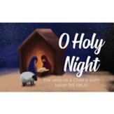 Christmas Scripture Cards, O Holy Night, Isaiah 9:6, Pack of 25